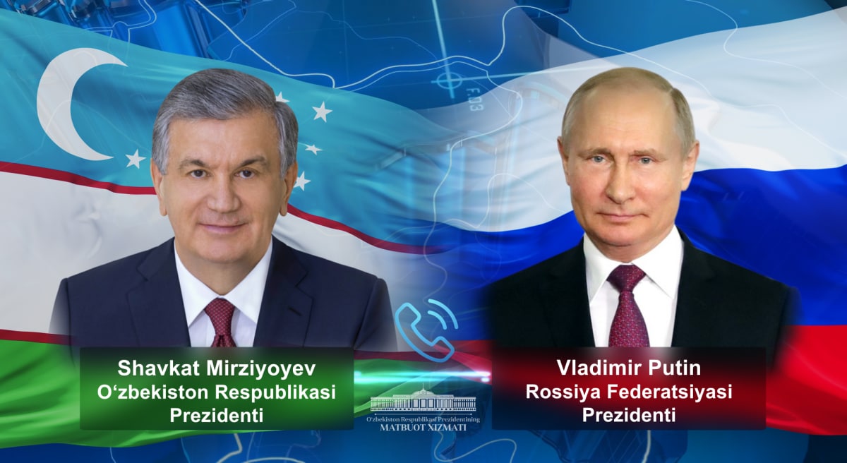 Лидеры Узбекистана и России обсудили актуальные вопросы двустороннего сотрудничества 